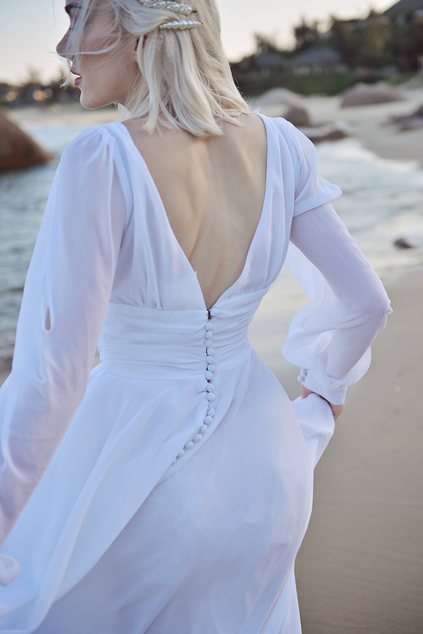 TARA Silk Wedding Gown