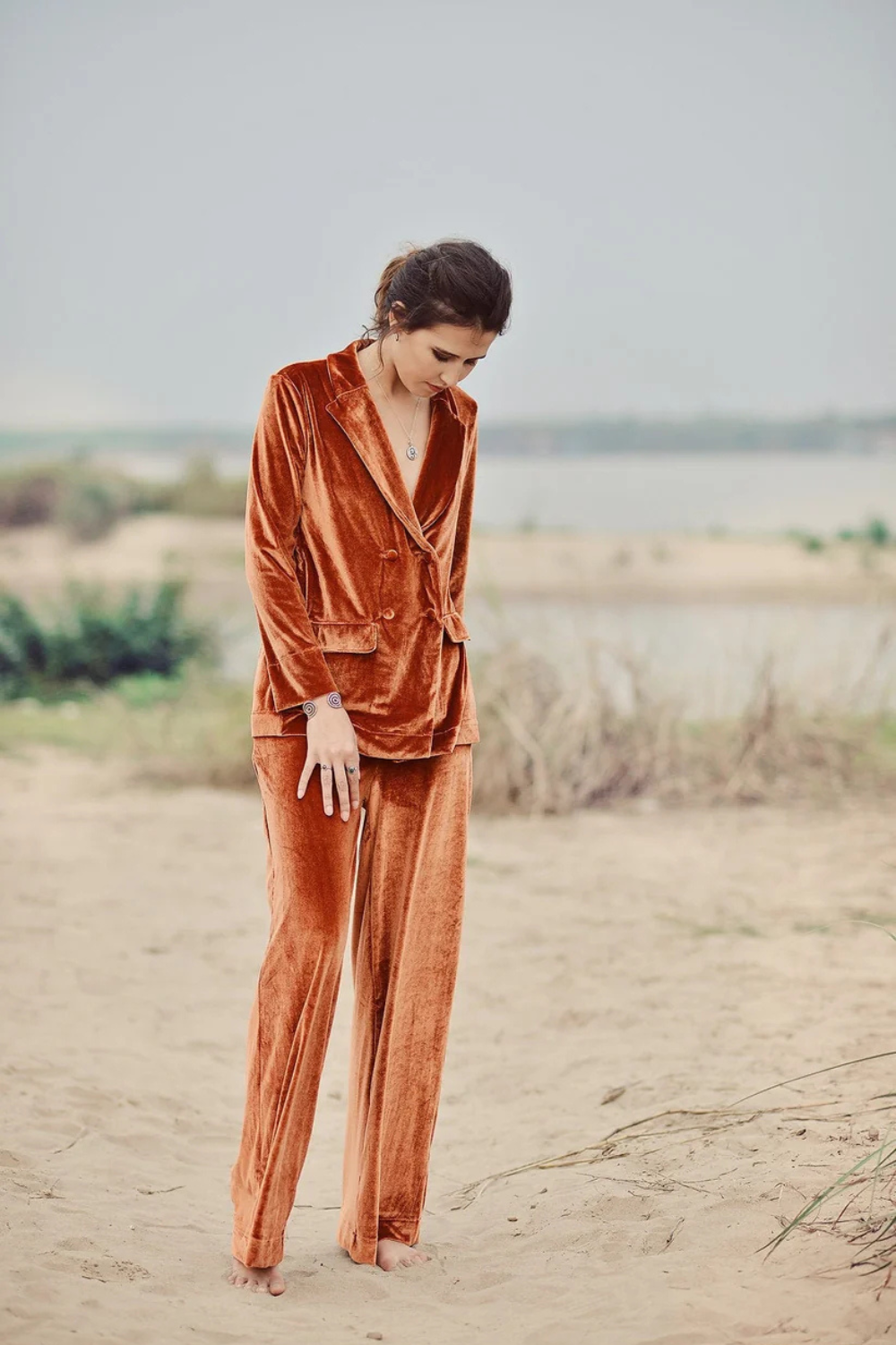 Winter Velvet Pajamas - Velvet Suit Women - Winter Women PJs - Velvet Women Set