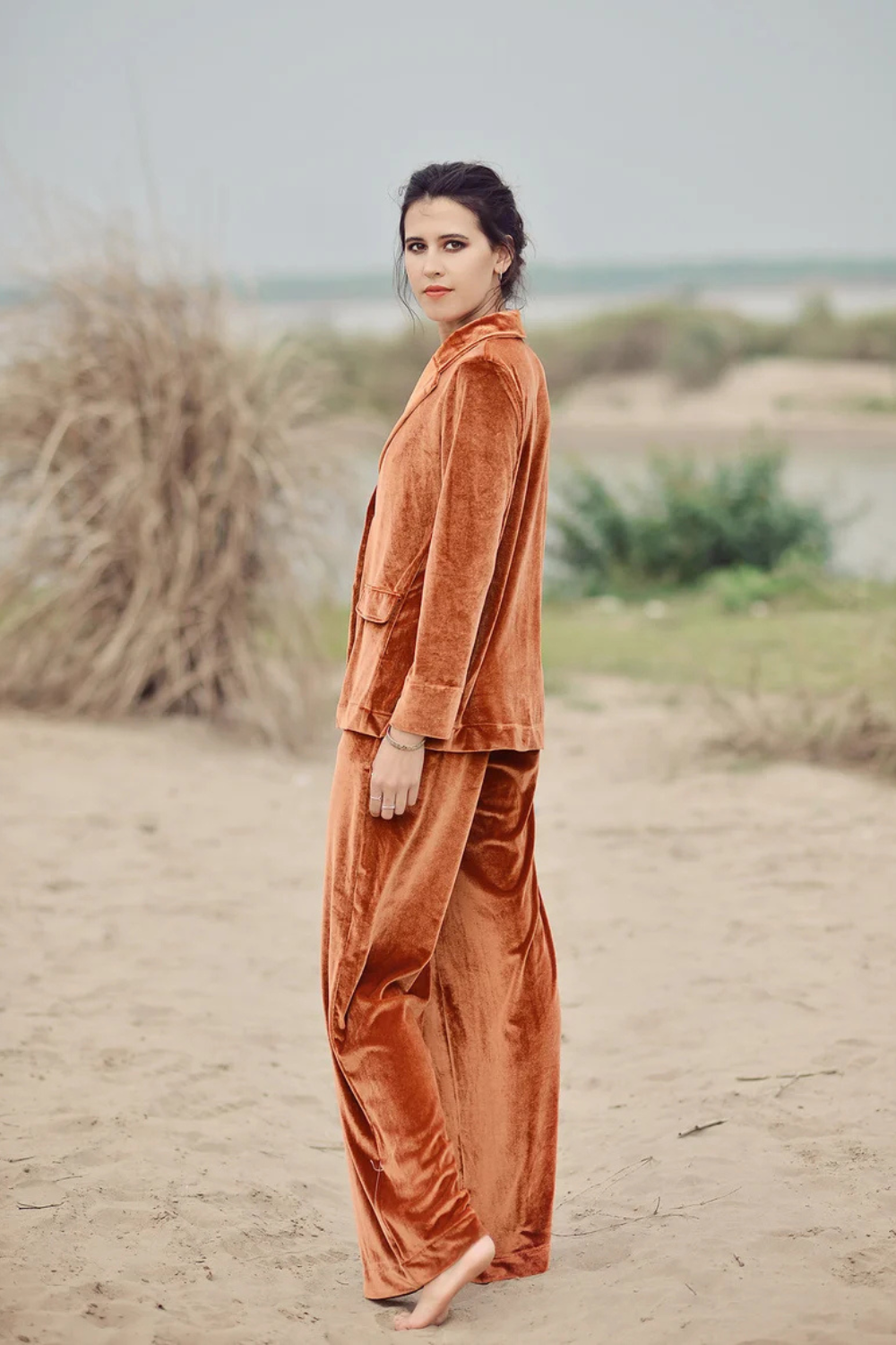 Winter Velvet Pajamas - Velvet Suit Women - Winter Women PJs - Velvet Women Set