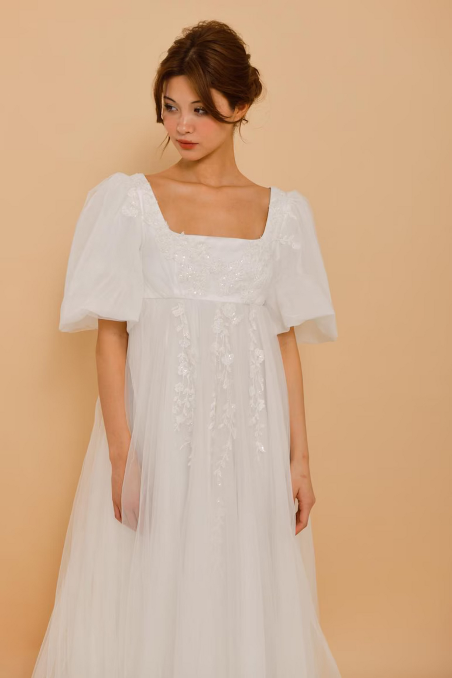 EMMELINE Boho Silk Wedding Gown