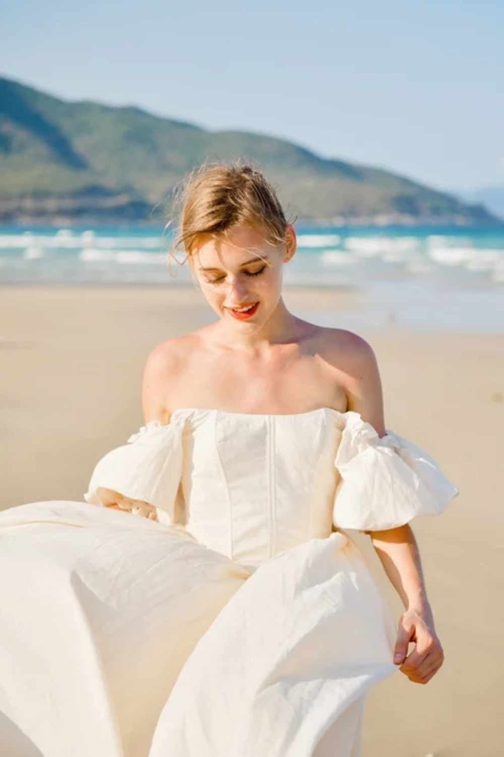 Liliana Linen Corset Dress - Royal Inspired Corset, Regal Aesthetic Garment