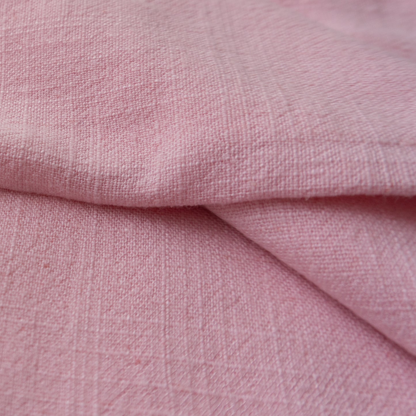 Soft Linen Fabric by the yard in Baby Pink