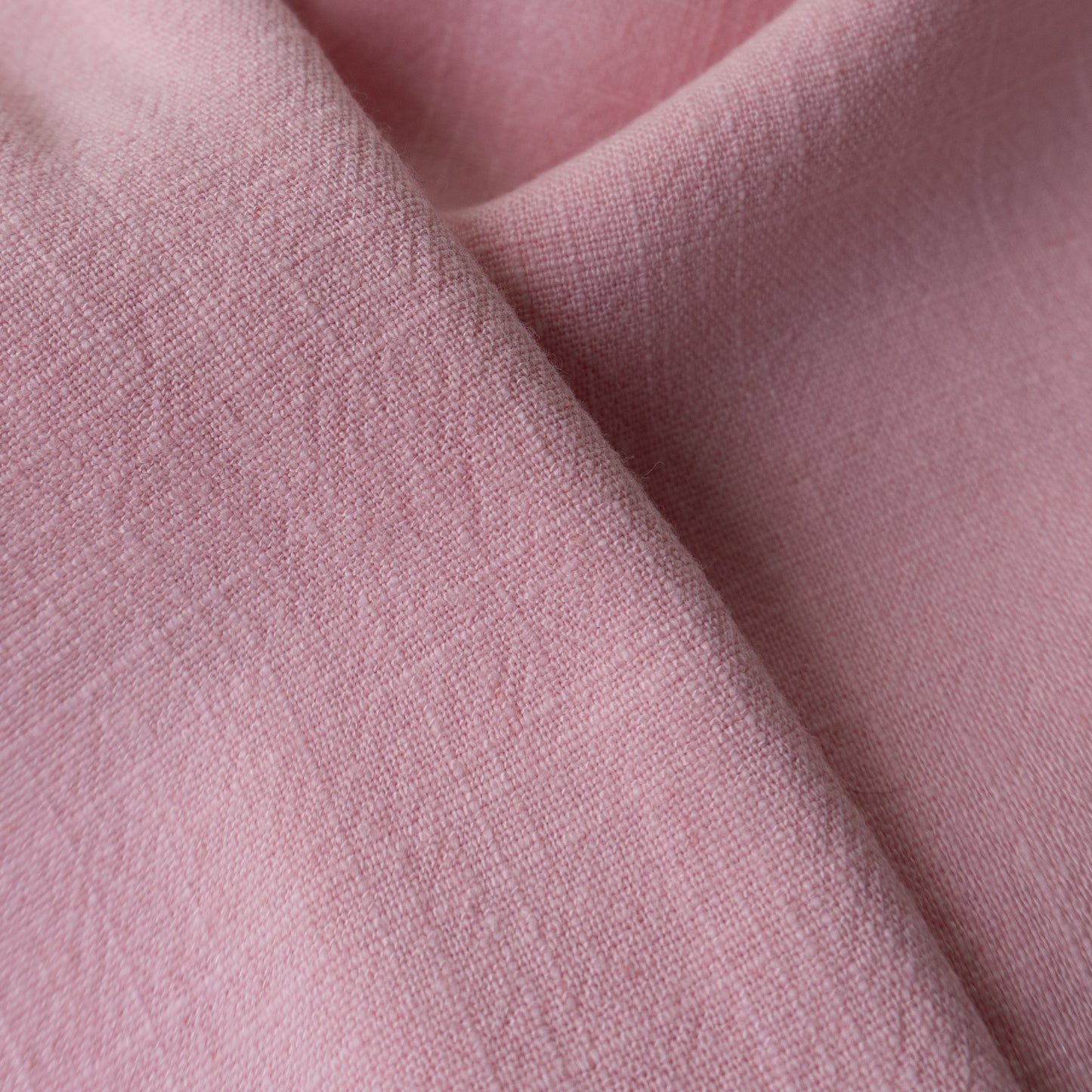 Soft Linen Fabric by the yard in Baby Pink