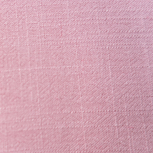 Soft Linen Fabric by the yard in Pink