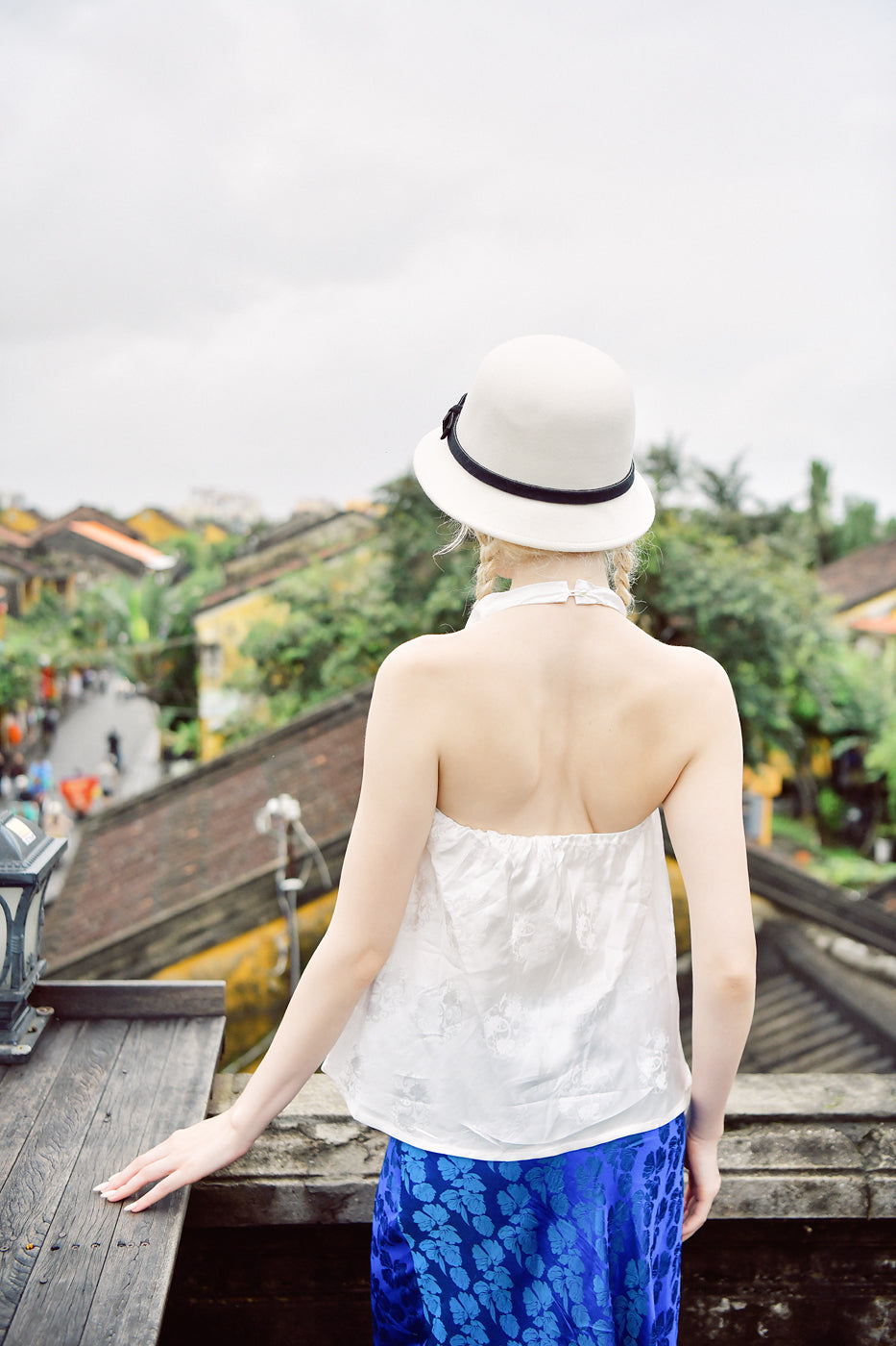 Gisèle Halter Neck Heritage Mulberry Silk Top