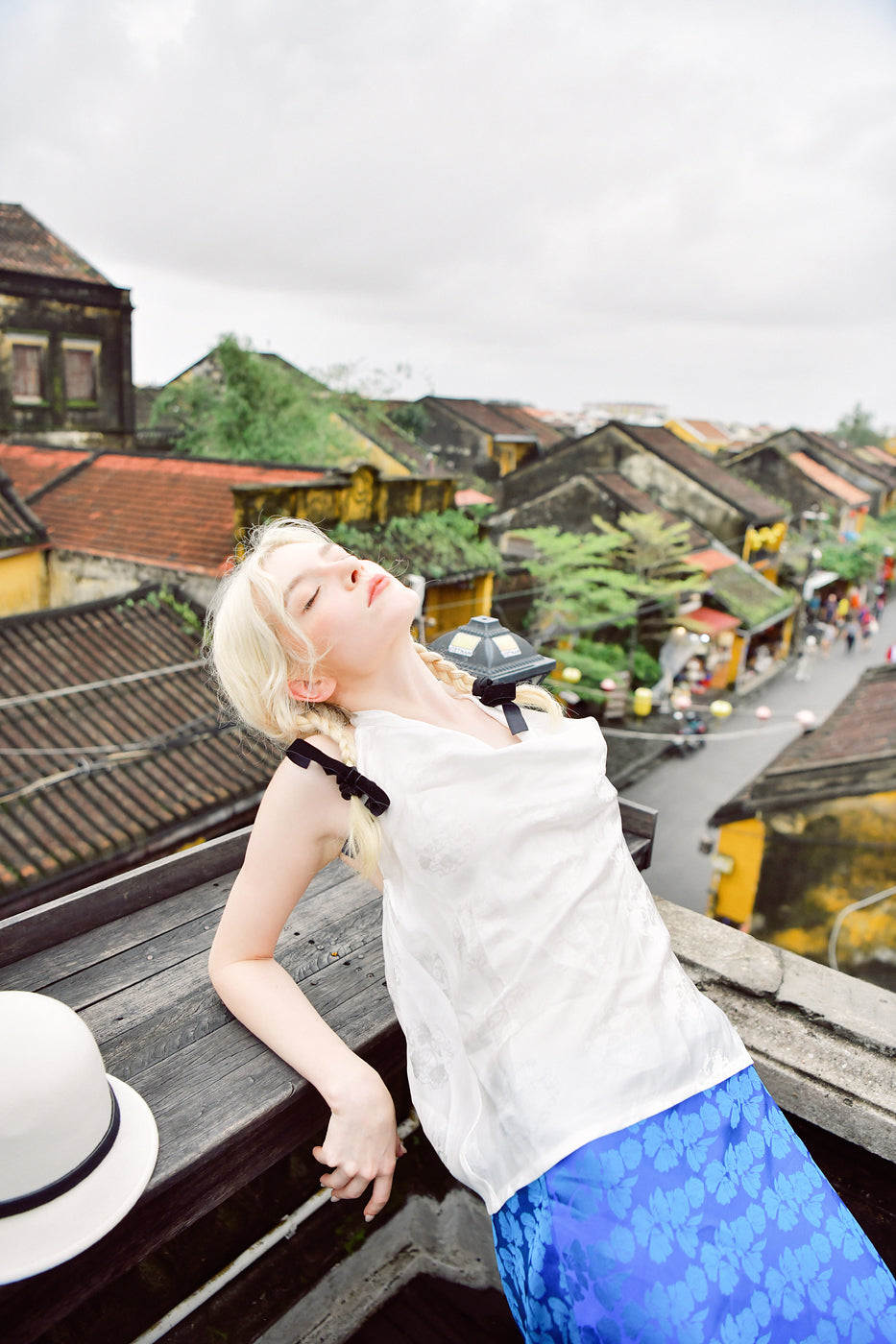 Gisèle Halter Neck Heritage Mulberry Silk Top