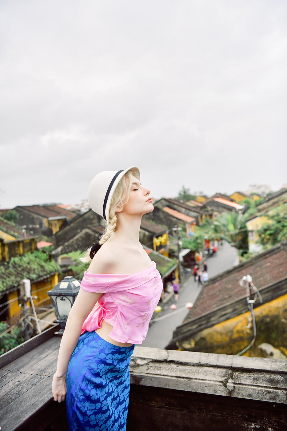 Pétale Multiway Heritage Mulberry Silk Top