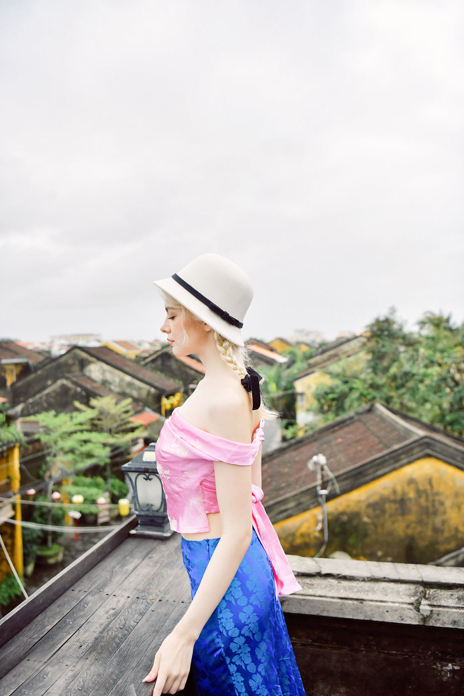 Pétale Multiway Heritage Mulberry Silk Top