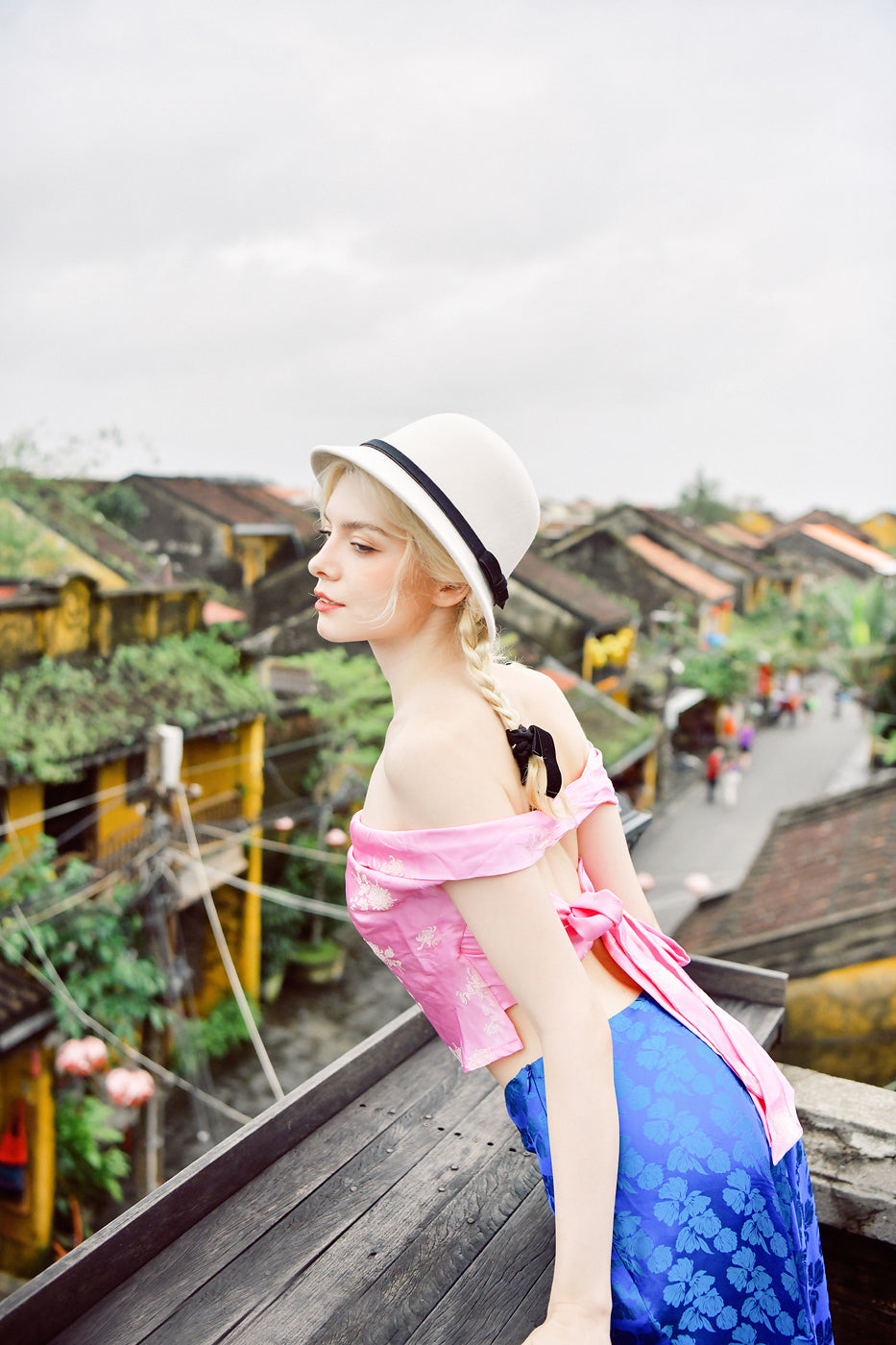 Pétale Multiway Heritage Mulberry Silk Top