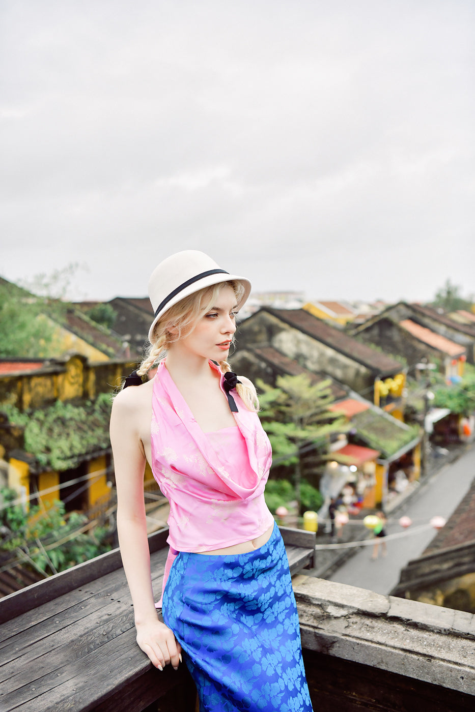 Pétale Multiway Heritage Mulberry Silk Top