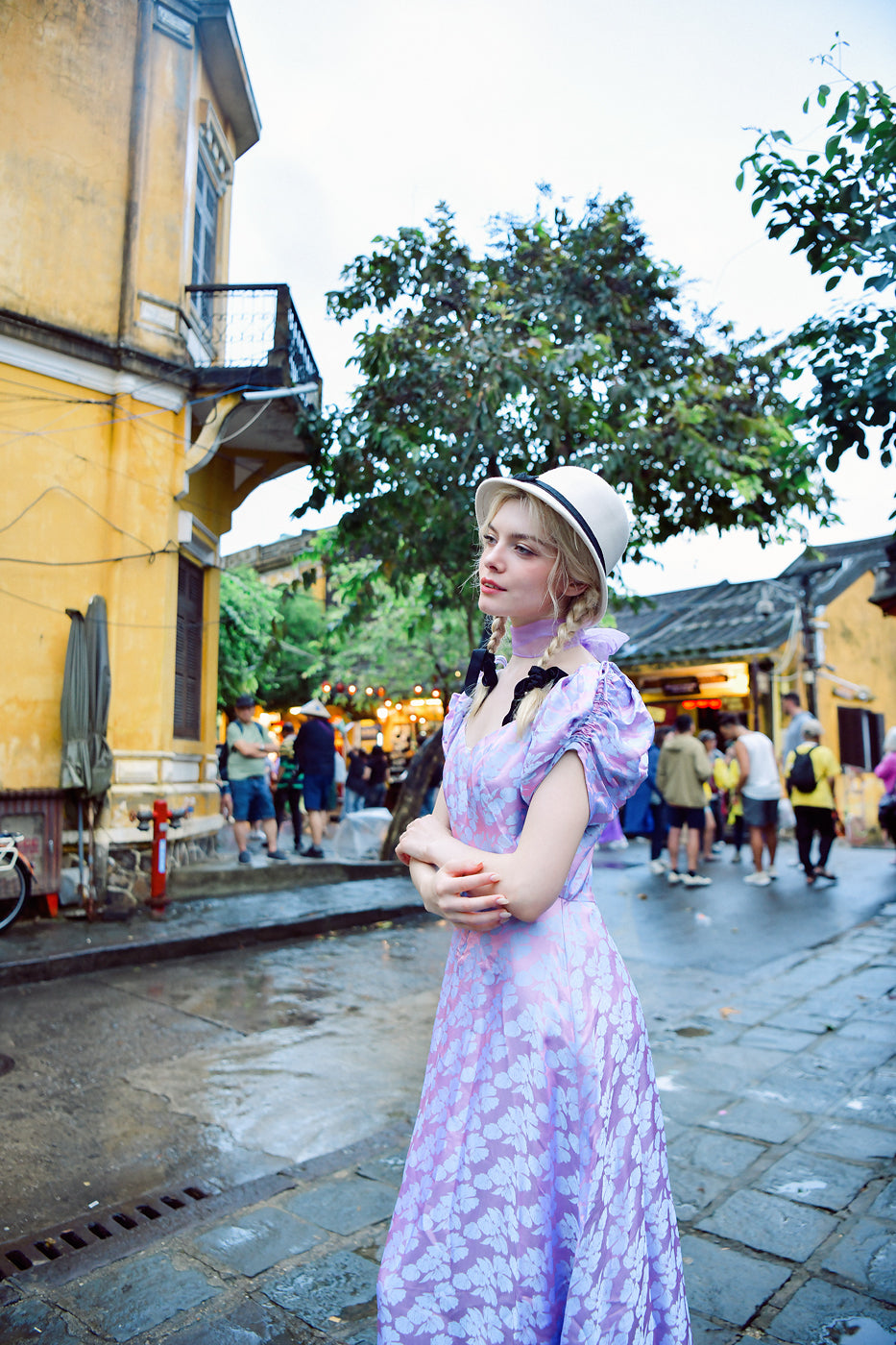 Irisée Maxi Heritage Mulberry Silk Dress