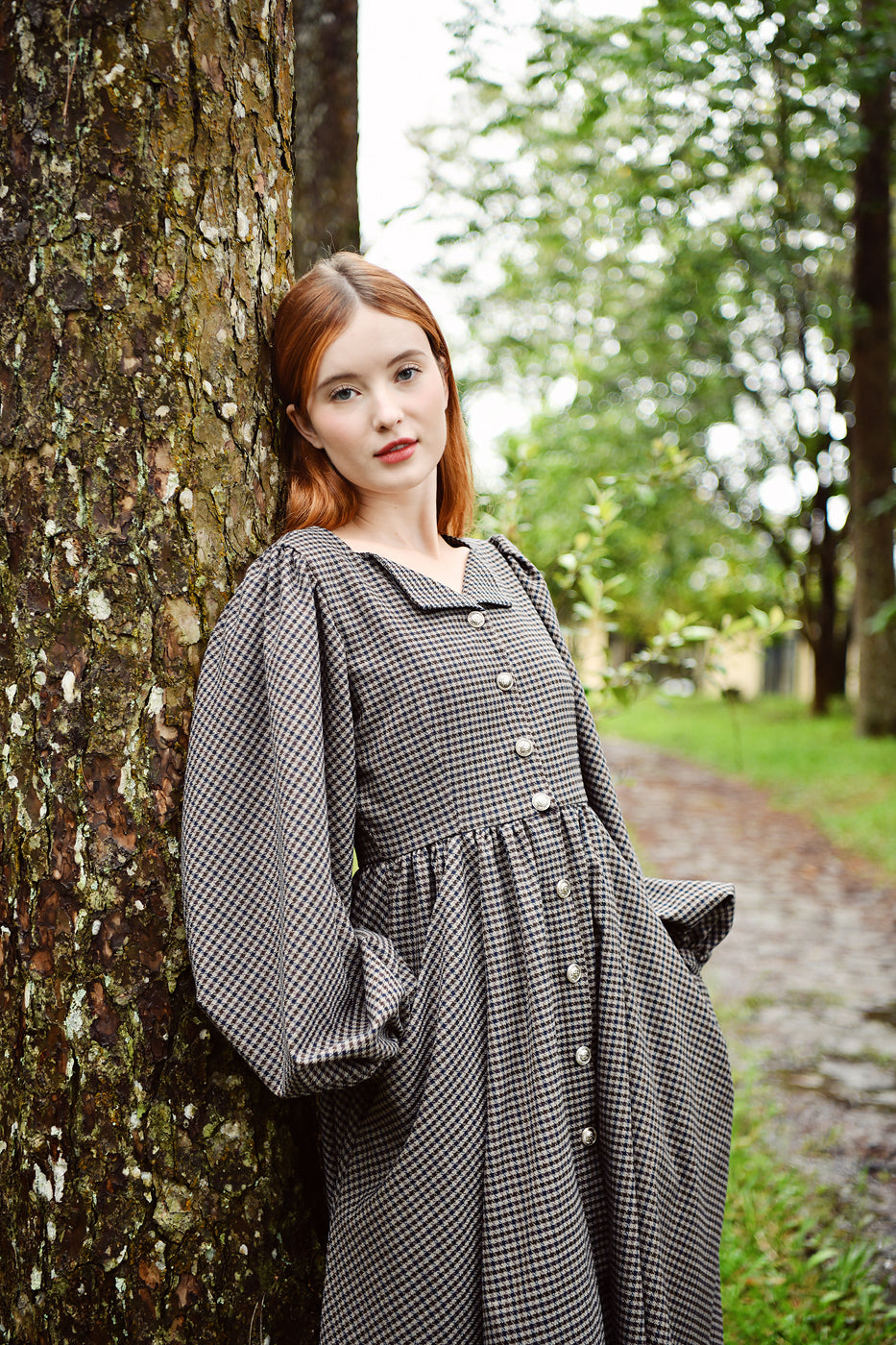 Rudy Long Sleeves Gingham Dress