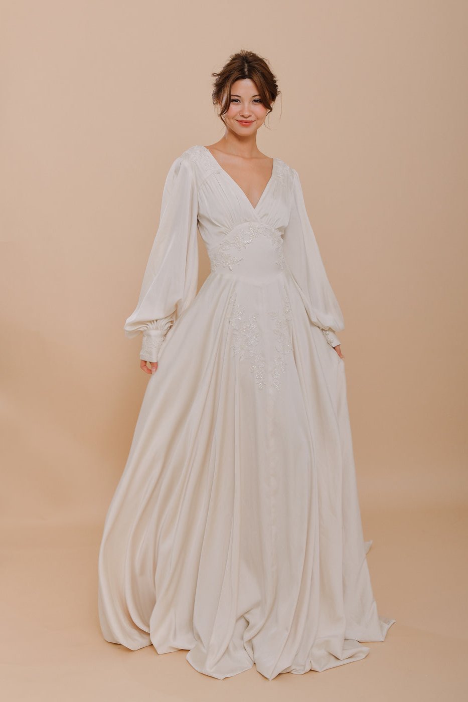 HELENA Silk Wedding Gown