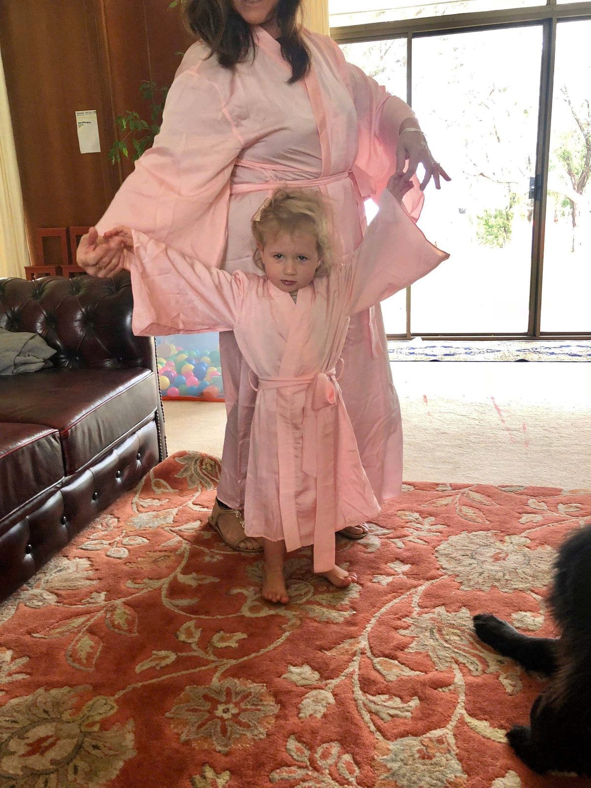 DIANA Silk Full Length Kimono Robe