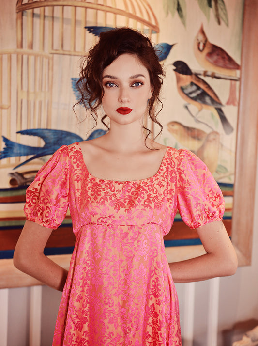 Silk Dress - Bridgerton inspired Dress - Pure Silk Nightgown - Regency Dress - Vintage Style Gown - Mulberry Silk Dress - Special Custom Dress