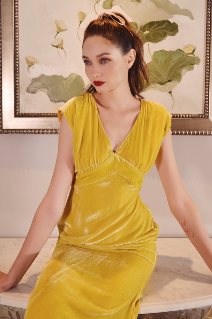 MIMI Velvet Maxi Prom Dress