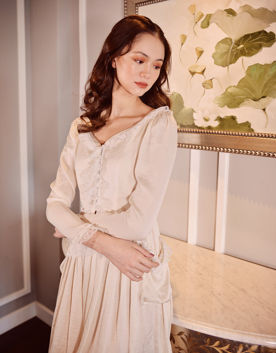 Silk Dress with Lace - Silk Gowm Women - Silk Dress Midi - Summer Dress