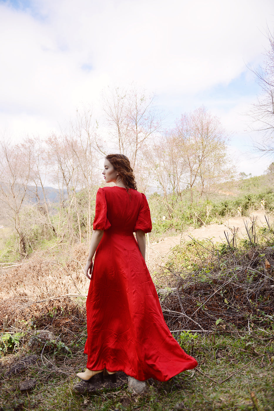 LOUISA Maxi Silk Dress