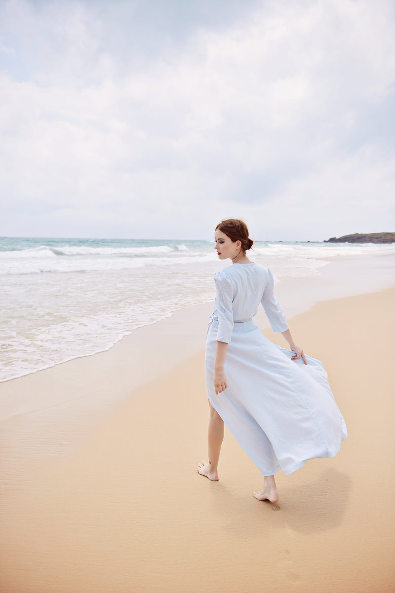 Cotton Wrap Dress - Wrap Dress Women - Cotton Dress Maxi