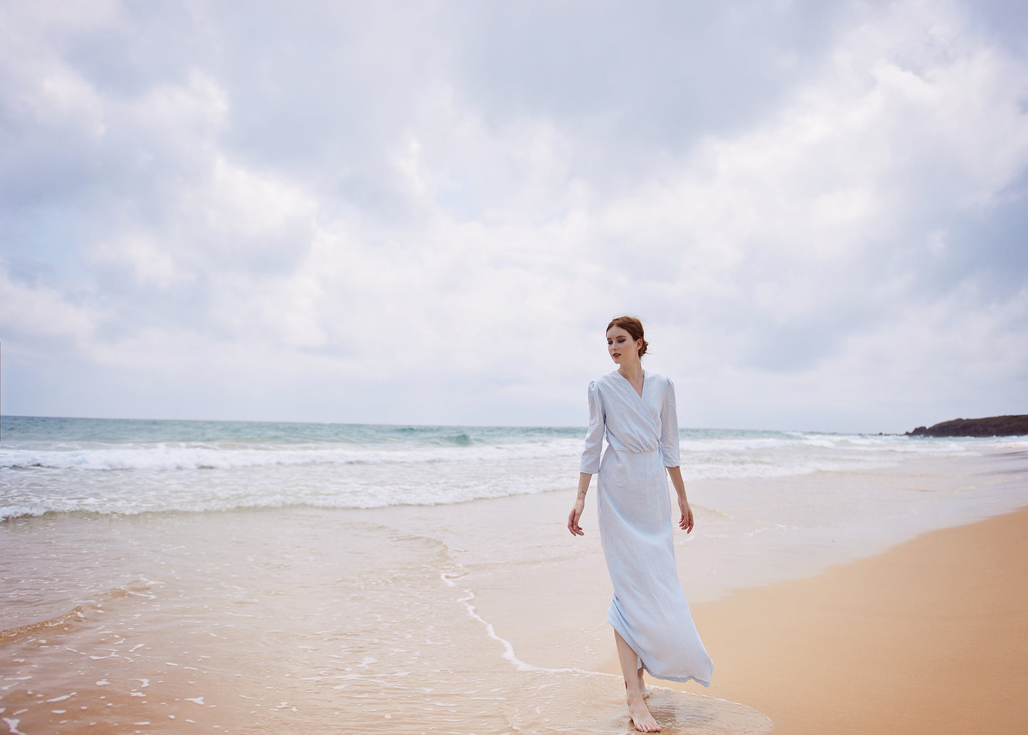 Cotton Wrap Dress - Wrap Dress Women - Cotton Dress Maxi