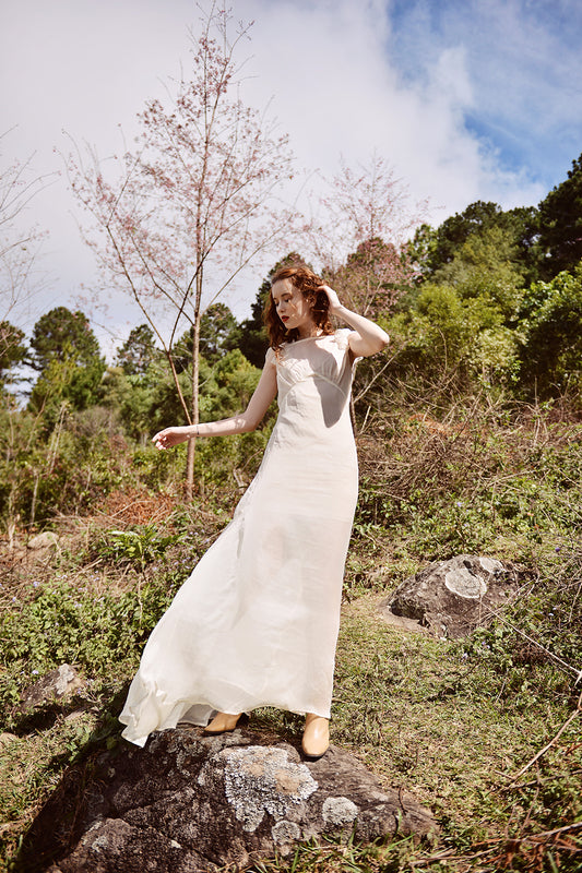 Sheer Silk Maxi Pool Dress