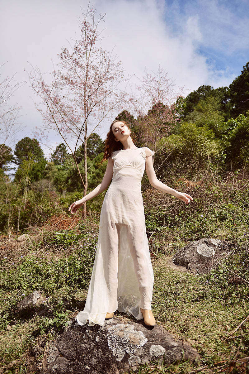 Sheer Silk Dress - Sheer Pool Dress - Maxi Dress Summer