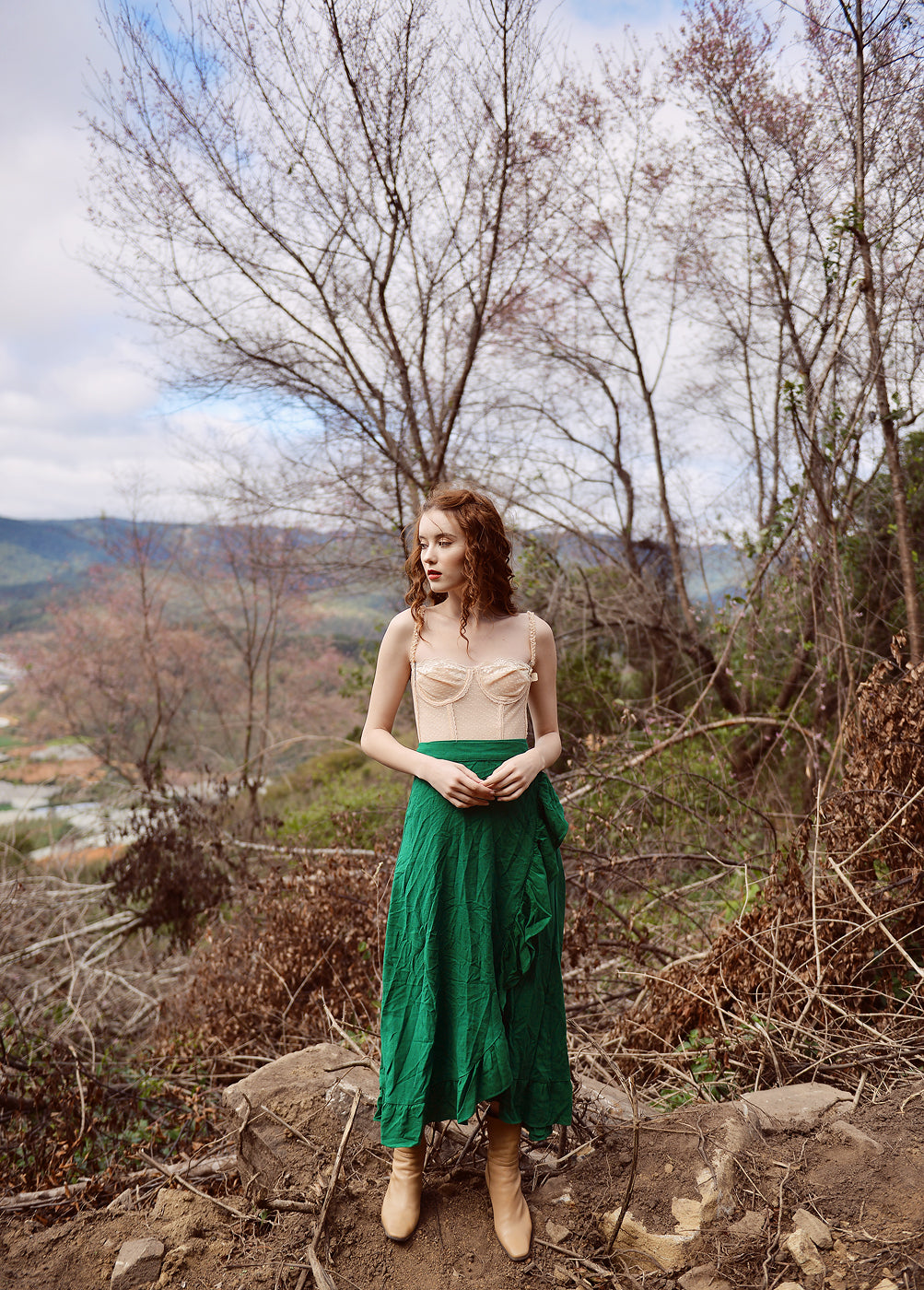 Linen Skirts Women - Women Long Skirt - Wrap Skirt Linen - Natural Clothing