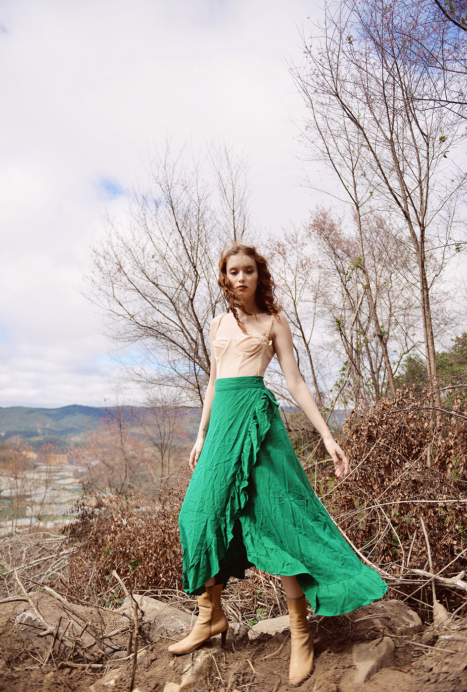 Linen Skirts Women - Women Long Skirt - Wrap Skirt Linen - Natural Clothing
