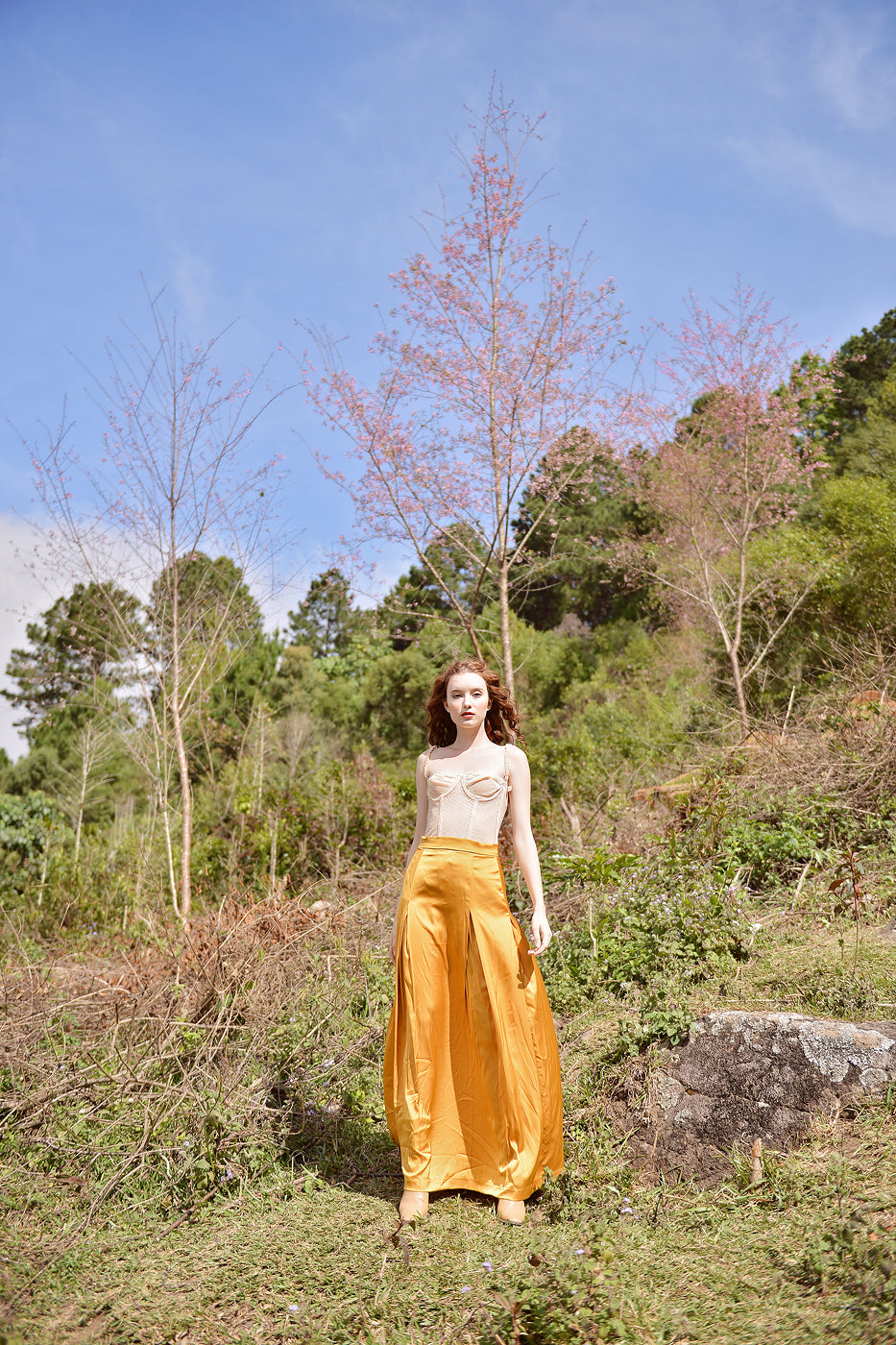 High Waist Skirt - Silk Skirt Women - Silk Skirt Maxi