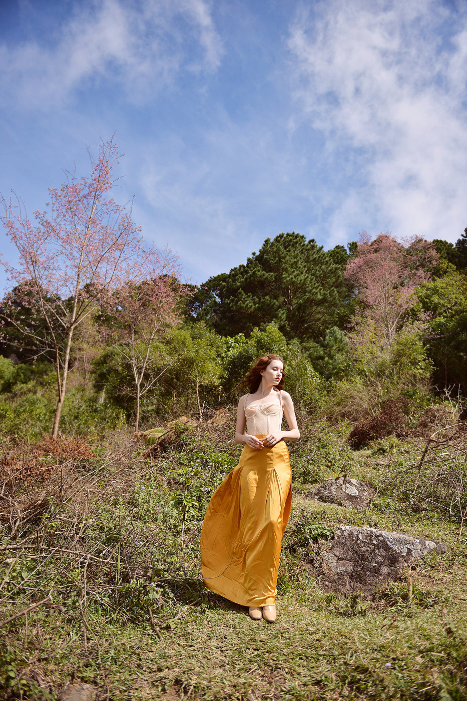 High Waist Skirt - Silk Skirt Women - Silk Skirt Maxi