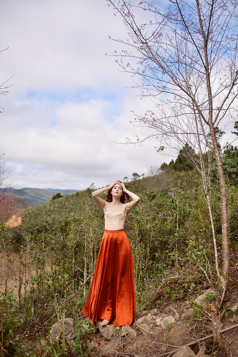 Silk Skirt Women - Silk Skirt Full Length - Silk Skirt Maxi