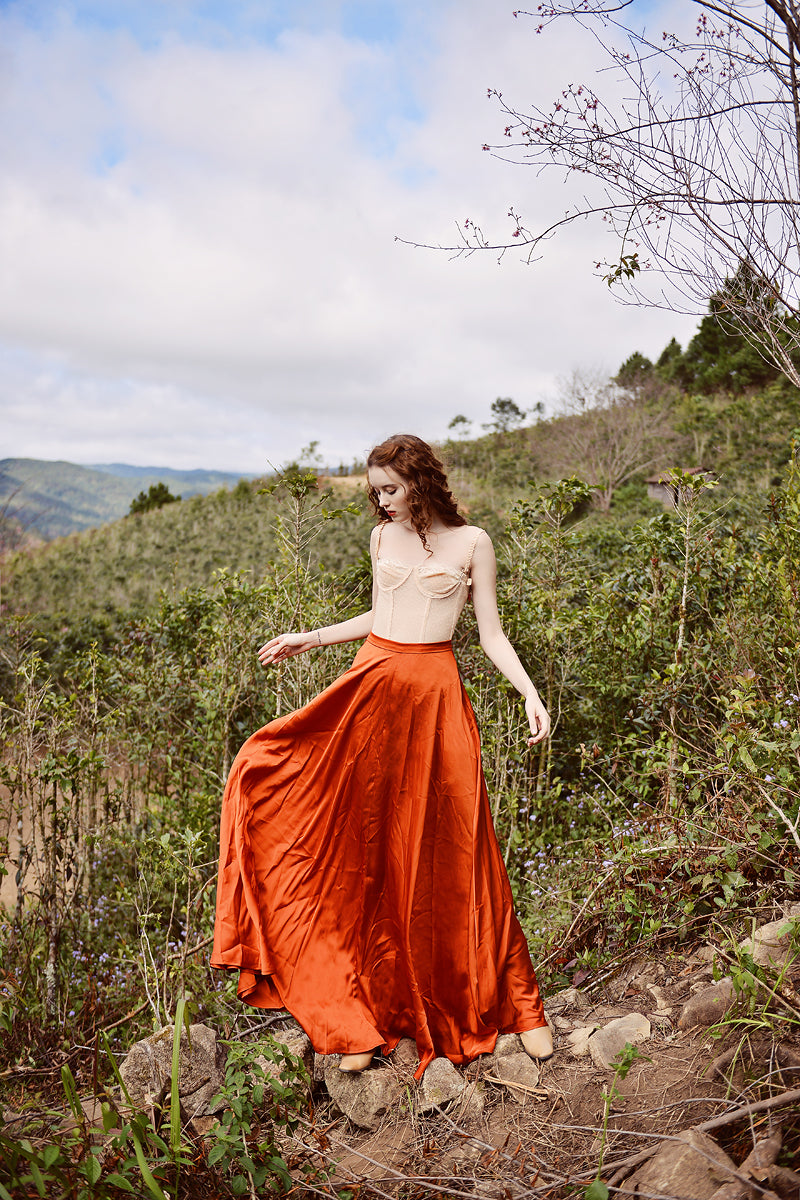 Silk Skirt Women - Silk Skirt Full Length - Silk Skirt Maxi