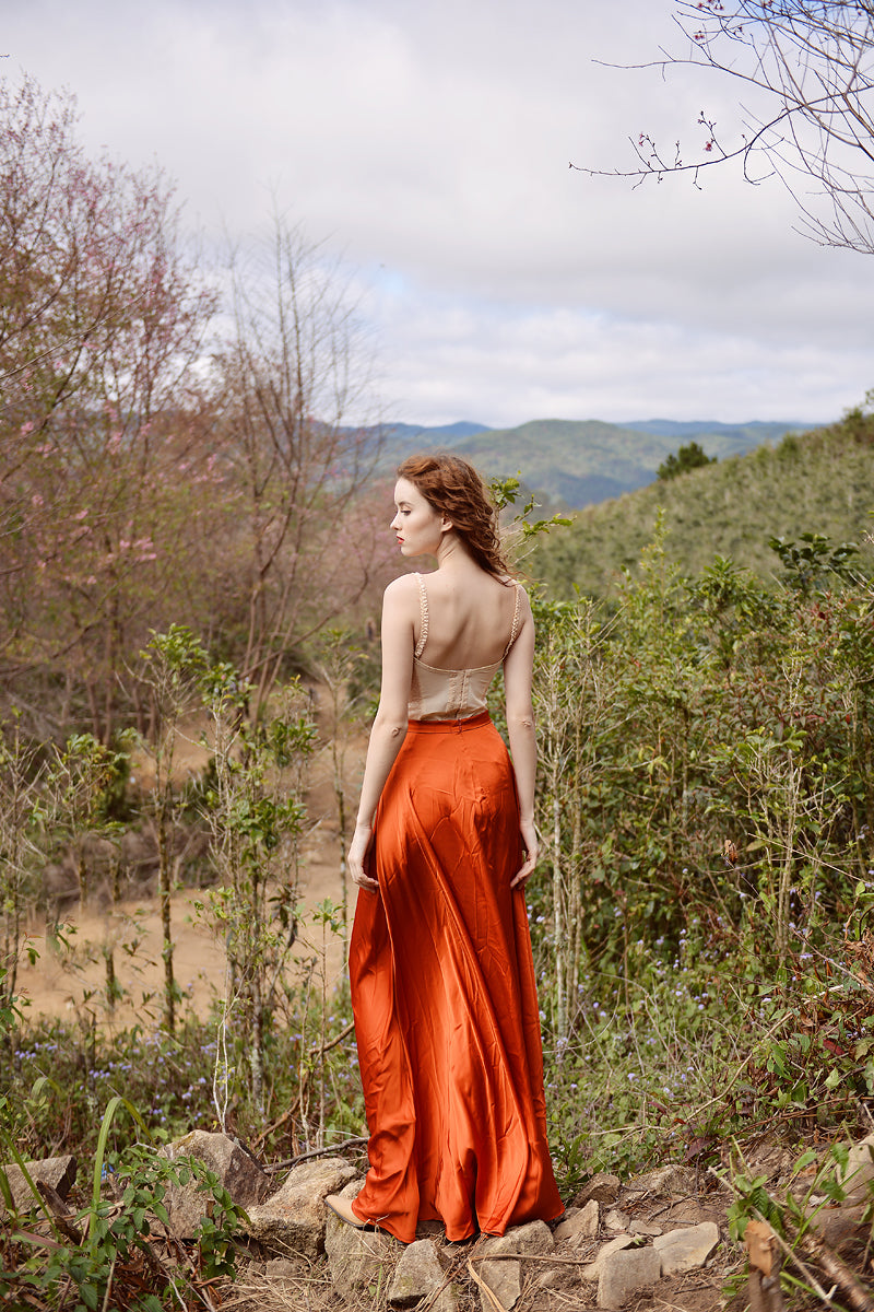 Silk Skirt Women - Silk Skirt Full Length - Silk Skirt Maxi