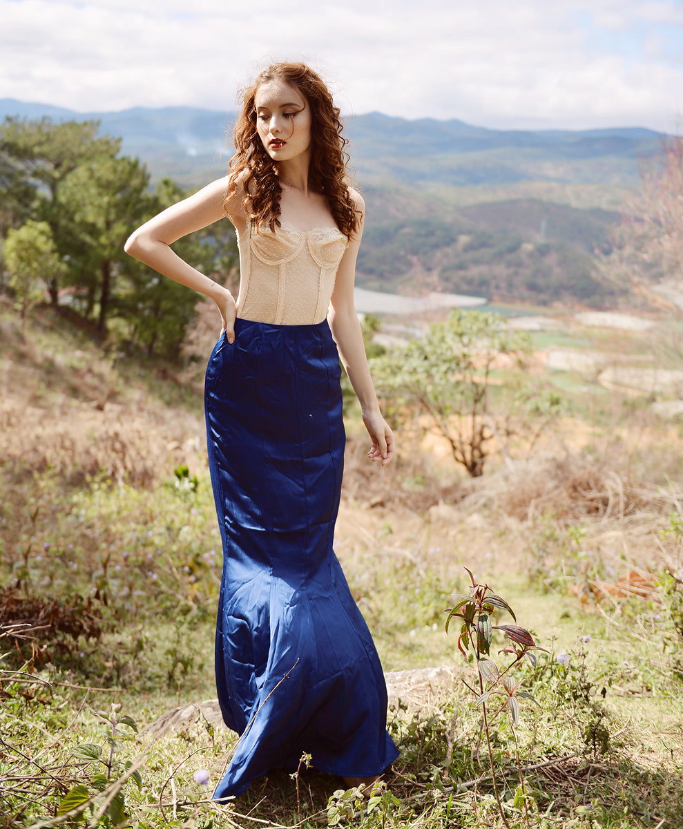 Silk Skirt Mermaid - Silk Skirt Maxi - Silk Skirt Long