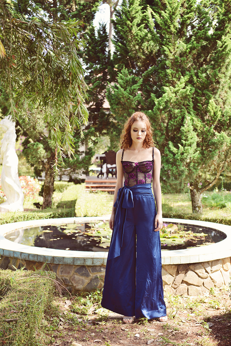 Silk Pants Women Highwaisted - Women Long Pants - Silk Trousers