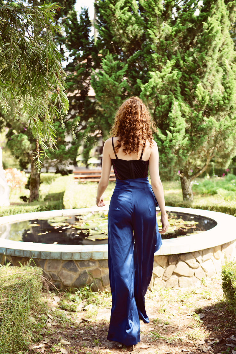 Silk Pants Women Highwaisted - Women Long Pants - Silk Trousers