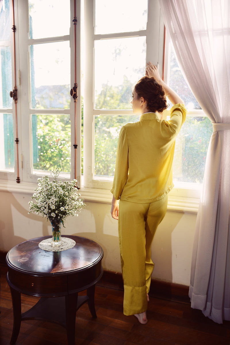 Silk Pajamas Women - Pajamas Set Long - Silk Sets Loungewear