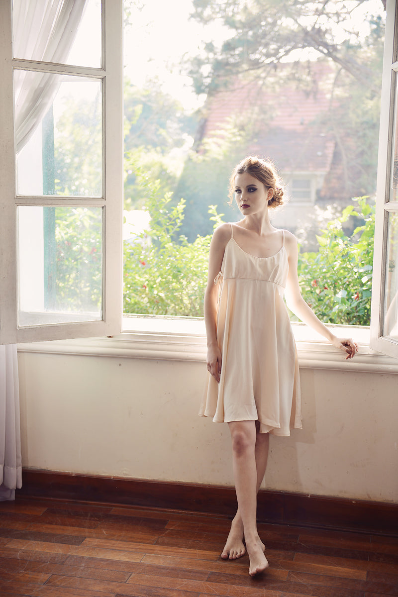 Slip Dress - Slip Dress Women - Mini Silk Dress