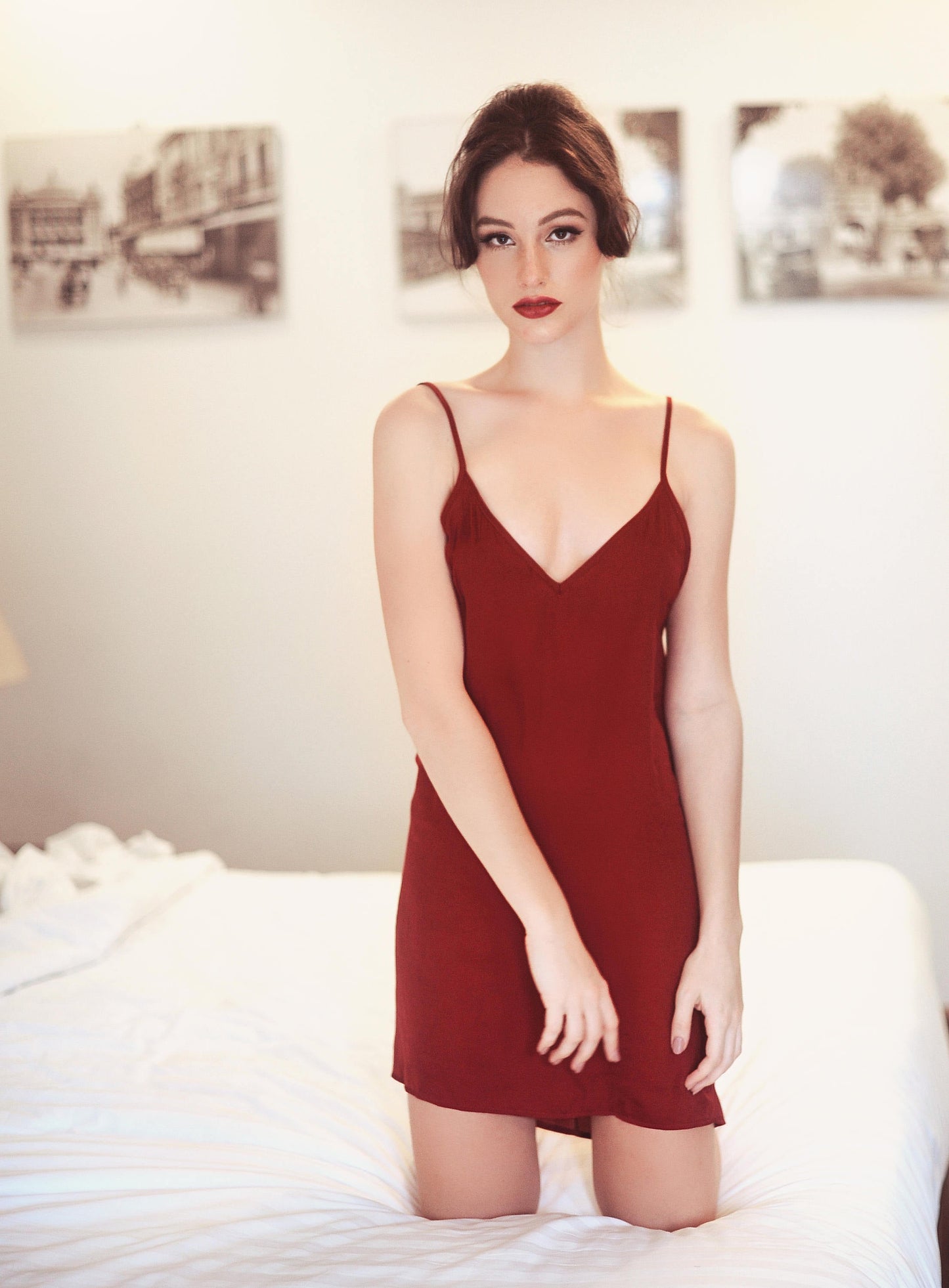 Sexyback Silk Slip - Backless Silk Dress - Silk Sleepwear - Boudoir Silk Slip - Romantic Gift for Her