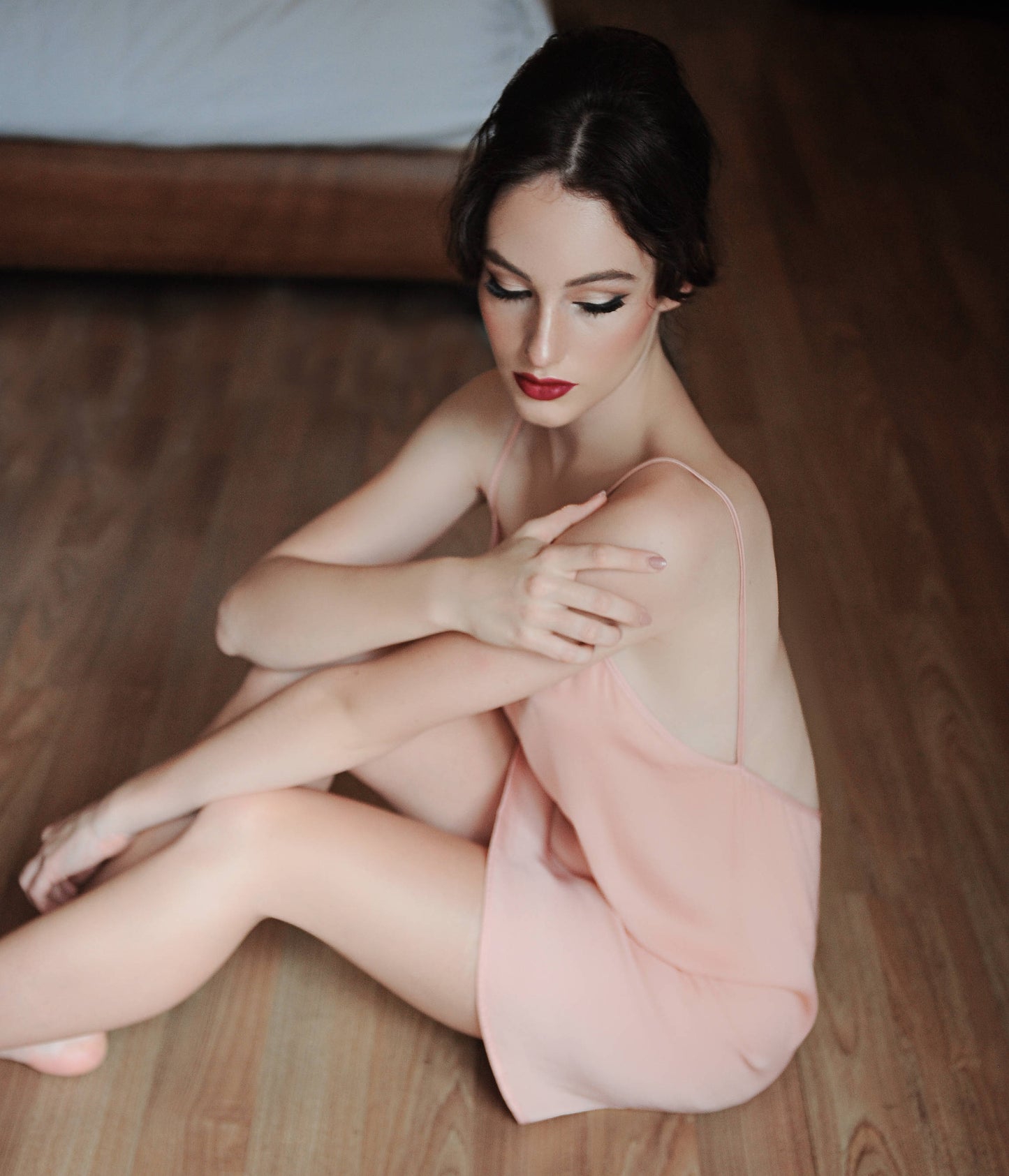 Sexyback Silk Slip Dress - Low back Silk Slip - Bridal Silk Sleepwear
