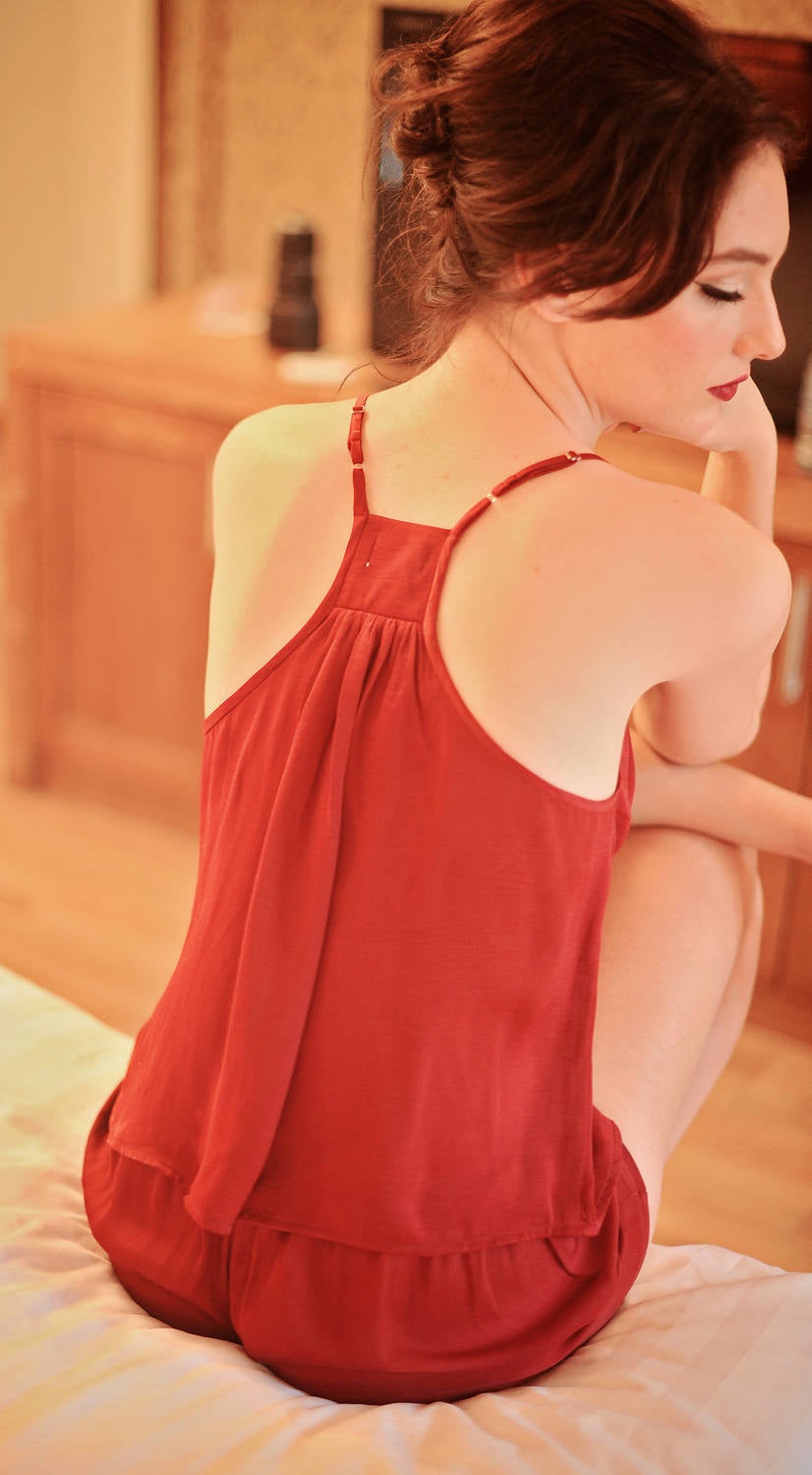 Silk Pajamas Shorts - MOST WANTED Silk Sets - Women Silk pajamas - Silk Relaxing Sleepwear - Sleeveless Silk PJs - Gift for Her
