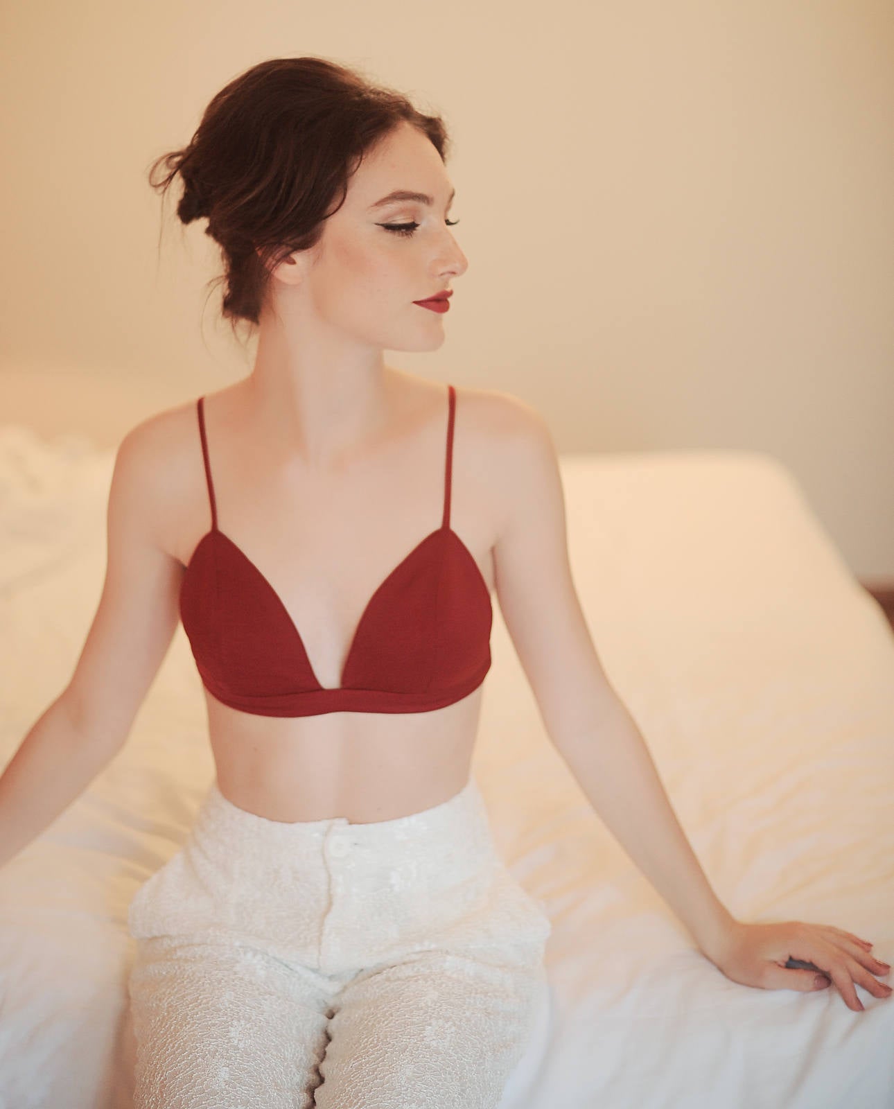 Women Silk Bra - Comfortwear Silk bra - Silk Triangle Bra - Silk Lingeries - A treat for Yourself
