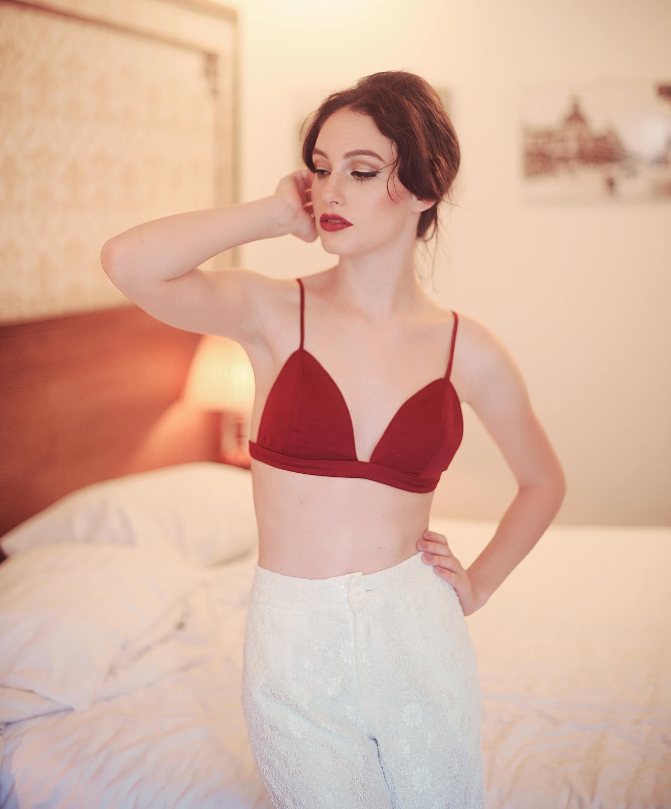 Women Silk Bra - Comfortwear Silk bra - Silk Triangle Bra - Silk Lingeries - A treat for Yourself