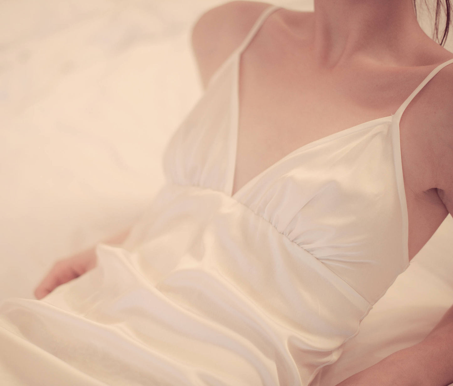 White Silk Slip - 100% Natural Silk Slip - Silk Dress - Silk Slip - Mulberry Silk Dress