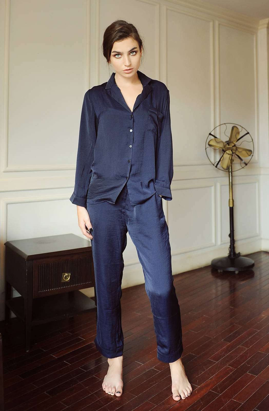 Long Sleeves Silk Pajamas - Sleepwear Silk - Silk PJs Bridesmaids - Silk Nightie - Nightdress Women - Bridal Pajamas - Silk Pyjamas Women