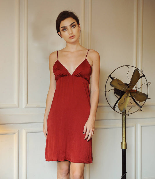 Women Silk Sleepwear - Silk Slip Dress - Silk Nightgown For Brides - Honeymoon Lingeries