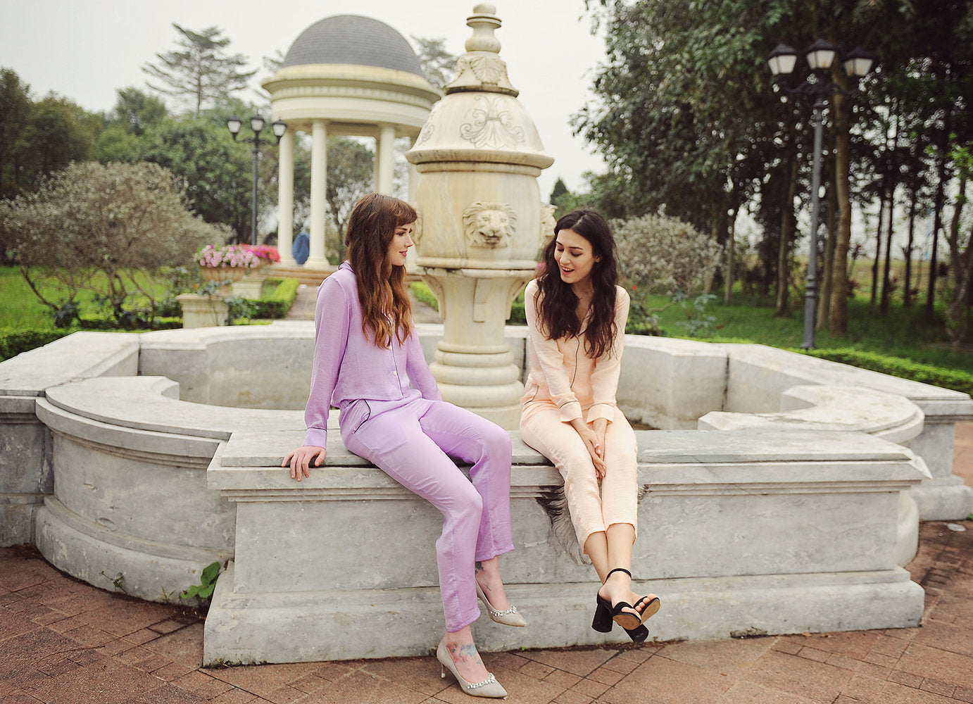 Women Long Silk Pajamas - Women Silk LoungeWear-  Women Silk PJs - Warm Winter Pajamas