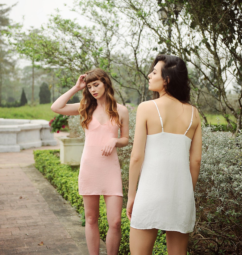 Silk Slip Lingeries - Silk Slip Dress - Bridesmaids Slip Dress - Silk Lingeries - Lelasilk