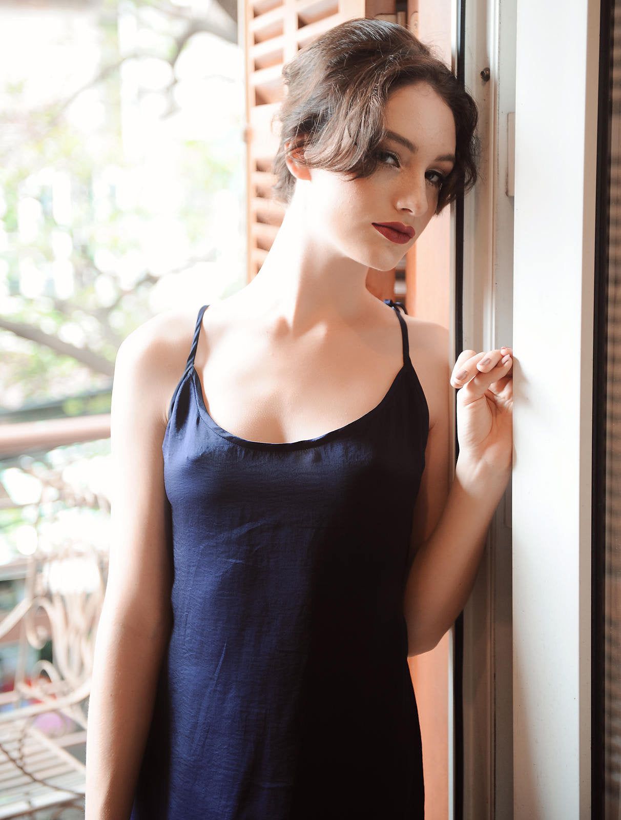 Simple Silk Dress - Silk Sleeping Gown - Silk Comfy Sleepwear - Gift For Her