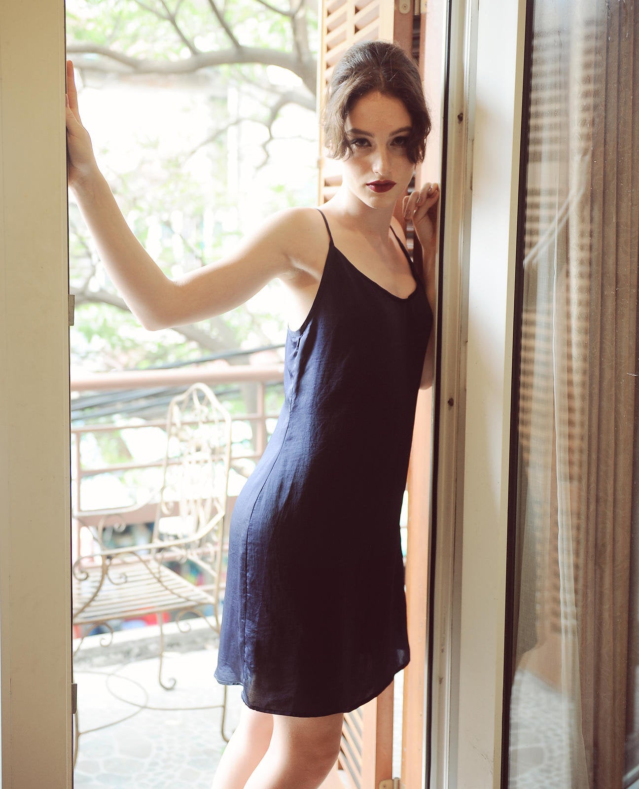 Simple Silk Dress - Silk Sleeping Gown - Silk Comfy Sleepwear - Gift For Her